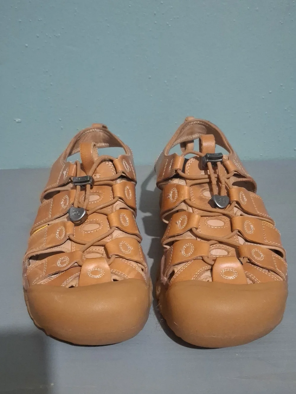 Men’s Tan Leather Keen Waterproof Sport Sandals